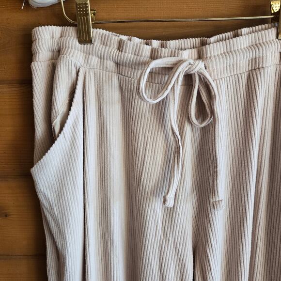 Tommy John Jogger Brushed Ribbed Pant Doeskin XL NWT Tie Cozy Pajama Travel - Picture 5 of 5